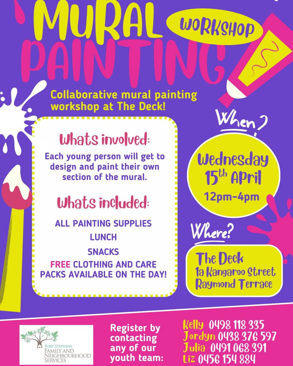 Instagram post from familyandneighbourhoodservices. This post is in position 1.